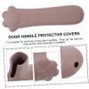 UPKOCH 4-Piece Antistatic Door Knob Covers, Child-Safe Door Handle Protection for Baby Rooms view 4