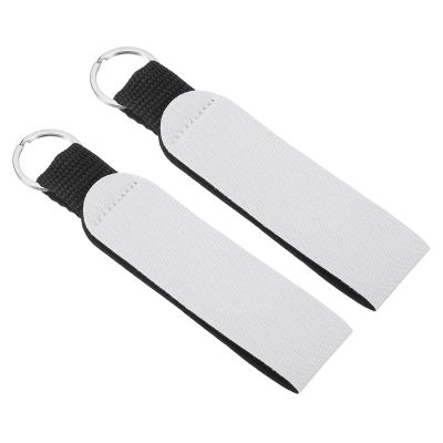 PATIKIL Floating Neoprene Keychains, 2 Pcs, White