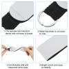 PATIKIL Floating Neoprene Keychains, 2 Pcs, White view 3