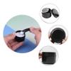 YANCAER 24-Piece 100 g Black Empty Lotion and Cream Jars, 100 ml Plastic Cosmetic Containers with Silver Rim view 4