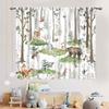 Woodland Animal Curtains for Babies and Kids, Bear, Deer & Fox, 213.4 x 160 cm view 3