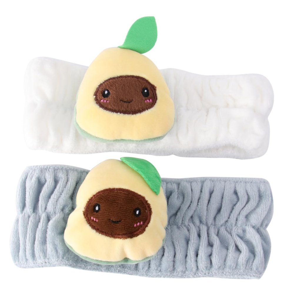 Avocado Fabric Cosmetic Headbands, 2-Pack