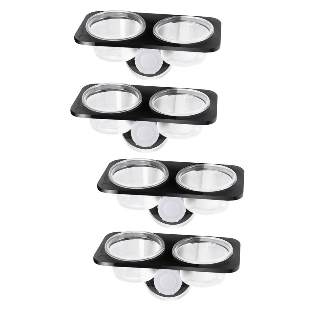 INOOMP 4-Piece Reptile Feeding Bowls with Suction Cups for Lizards and Geckos
