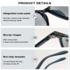 ABETOS Tinted Reading Sunglasses with Blue-Light Filter, Black/Clear & Gray, +1.0 view 4