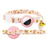 iFutniew AirTag Cat Collar with Silicone Holder, Breakaway, Pink view 1
