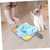 BESPORTBLE 2-Piece Snuffle Mats for Rabbits, Durable Polar Fleece Feeding Mats for Slow Feeding and Scent Training view 3