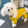 LVYUDS 10-Piece Hooded Waterproof Raincoat for Dogs, Four-Leg Reflective Adjustable Jacket, Yellow, Size M view 4