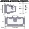 FIVMEN 200 cm Baby Bed Rail, Height-Adjustable Bed Guard with Storage Bag, Gray view 2