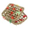 Kisangel Rattan and Wood Chew Swing Climbing Toy for Small Pets, Beige, Random Color view 1