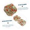 Kisangel Rattan and Wood Chew Swing Climbing Toy for Small Pets, Beige, Random Color view 4