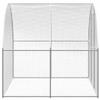 Willood Outdoor Chicken Enclosure, Galvanized Steel, No Roof, 3 x 2 x 2 m view 3