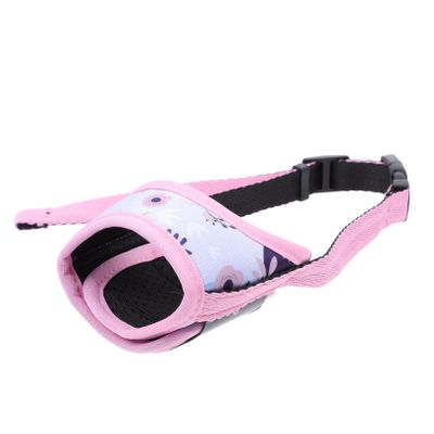BESPORTBLE Adjustable Printed Polyester Dog Muzzle, Breathable, Helps Reduce Barking and Chewing