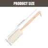 Luffa Bath Brush with Wooden Handle, 2-Pack for Legs and Back view 2