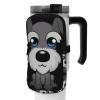 WANLON Adorable Schnauzer Sports Bottle Accessory Bag, Water-Resistant and Wear-Resistant, Black, S, Business Card Holder view 1