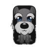 WANLON Adorable Schnauzer Sports Bottle Accessory Bag, Water-Resistant and Wear-Resistant, Black, S, Business Card Holder view 2