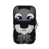 WANLON Adorable Schnauzer Sports Bottle Accessory Bag, Water-Resistant and Wear-Resistant, Black, S, Business Card Holder view 3