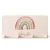 Personalized Children's Wall Coat Rack with Name, 4 Wooden Hooks, Rainbow, 40 x 20 cm view 1