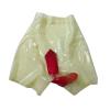 TUNAYI Transparent Latex Panties for Women with 2 Rubber Boxer Shorts for Fetish Use (Yellow, XS) view 1
