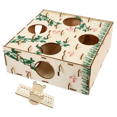 Kisangel Hamster Wooden Maze Toy