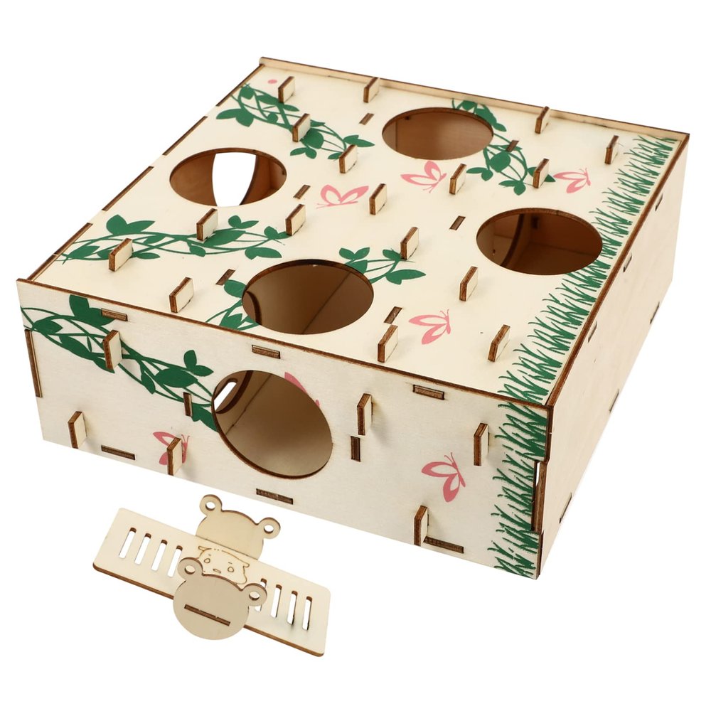 Kisangel Hamster Wooden Maze Toy