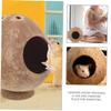 IMIKEYA 4-Piece Hamster Coconut Shell Hideout Set view 3