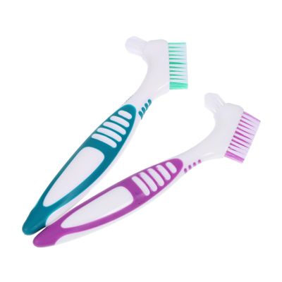 Double-Sided Denture Brushes for Denture Cleaning, 2-Pack