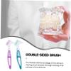 Double-Sided Denture Brushes for Denture Cleaning, 2-Pack view 4