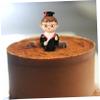 TOPBATHY Resin Graduation Cake Topper, Mini Graduate Figurine view 4