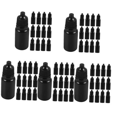 minkissy 120-Piece Plastic Empty Squeeze Bottles with Dropper Caps, Clear, for Essential Oils and Travel