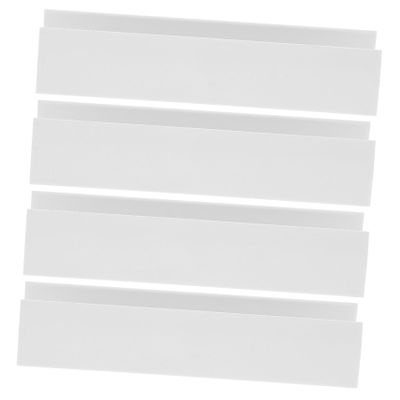 CIYODO 4-Piece U-Shaped Plastic Reinforcement Grooves for Dog and Stair Gates, Reusable, Easy Installation, White