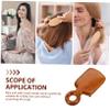 FRCOLOR 4-Piece Gold Sandalwood Wide-Tooth Hair Comb Set view 4