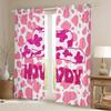 Homemissing Pink Milk Cow Window Curtains, 137 x 117 cm, Western Decor view 2