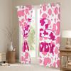 Homemissing Pink Milk Cow Window Curtains, 137 x 117 cm, Western Decor view 3