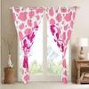 Homemissing Pink Milk Cow Window Curtains, 137 x 117 cm, Western Decor view 4