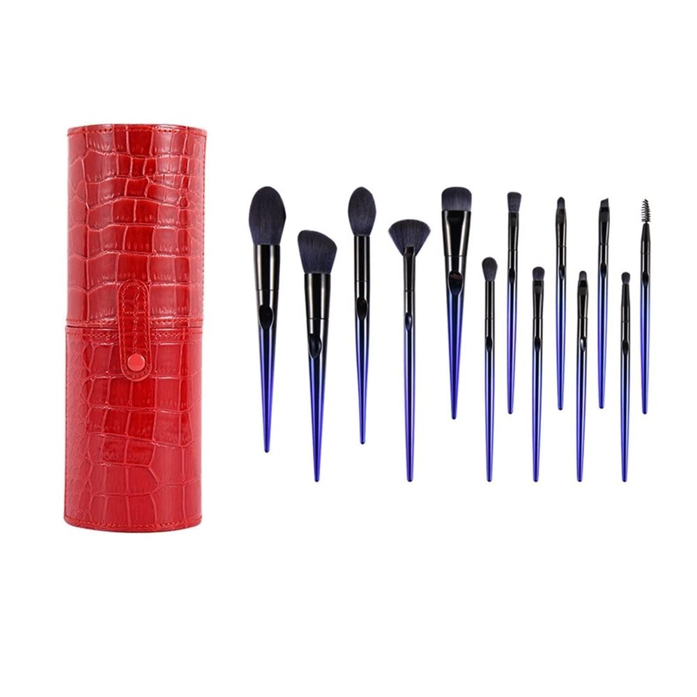 Aqxyxsw Makeup Brush Set, Loose Powder, Conditioning, Eyeshadow, Foundation and Eyebrow Brushes, lingli (Color: As Shown in Picture 9)