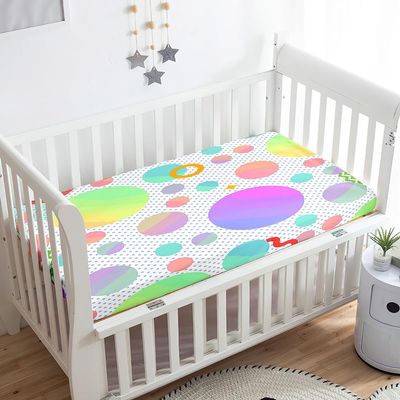 Odot Gradient Polka-Dot Fitted Crib Sheet, 80 x 160 cm