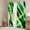 Homemissing Geometric Abstract Ombre Green Neon Striped Curtains, 260 x 140 cm view 3
