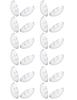 LenzReborn Soft Silicone Nose Pads, 15 x 7 x 2 mm, 5 Pairs, Clear, One Size view 1