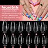 XIAOHEBAN 600-Piece Ballerina Medium Press-On Nail Tips, 10 Sizes view 2