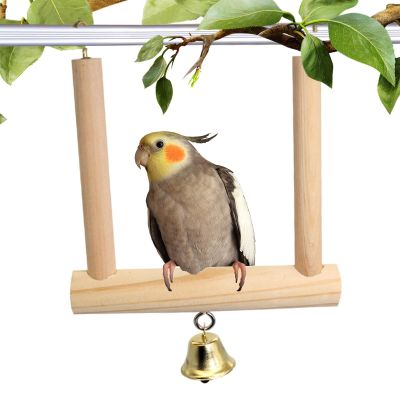Natural Wood Bird Swing