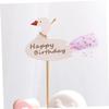 CAXUSD 8-Piece Cute Swan-Shaped Fabric Cake Toppers view 2