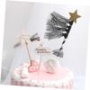 CAXUSD 8-Piece Cute Swan-Shaped Fabric Cake Toppers view 4