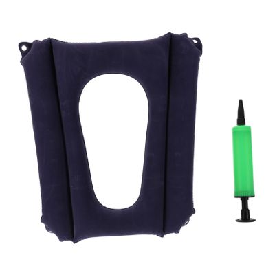 TOVINANNA Inflatable PVC Flocked Wheelchair Seat Cushion, Blue