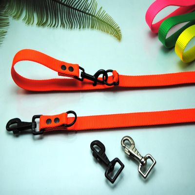 Extra Long Double Leash NEON 4-Adjustable 3m x 25mm Deluxe Carabiner