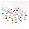 Aqxyedc 10,000-Piece 4 mm AB Jelly Resin Flat-Back Glitter Rhinestones for 3D Nail Art, Dark Green view 3