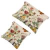 Cosmetic Bags with Snap Closure, Butterflies and Wildflowers, Retro, Waterproof Travel Makeup Bags, Portable Mini Makeup Bags for Women, Multi, 7.1 x 5.8 in view 1