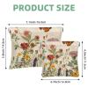 Cosmetic Bags with Snap Closure, Butterflies and Wildflowers, Retro, Waterproof Travel Makeup Bags, Portable Mini Makeup Bags for Women, Multi, 7.1 x 5.8 in view 2