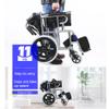 XNYXLPP Lightweight Folding Transport Wheelchair for Adults, 17-Inch Seat, Attendant-Propelled, with Hand Brakes (Black) view 3