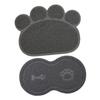 WOONEKY 2-Piece Non-Slip Pet Feeding Mat for Dogs and Cats view 1