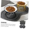 WOONEKY 2-Piece Non-Slip Pet Feeding Mat for Dogs and Cats view 4